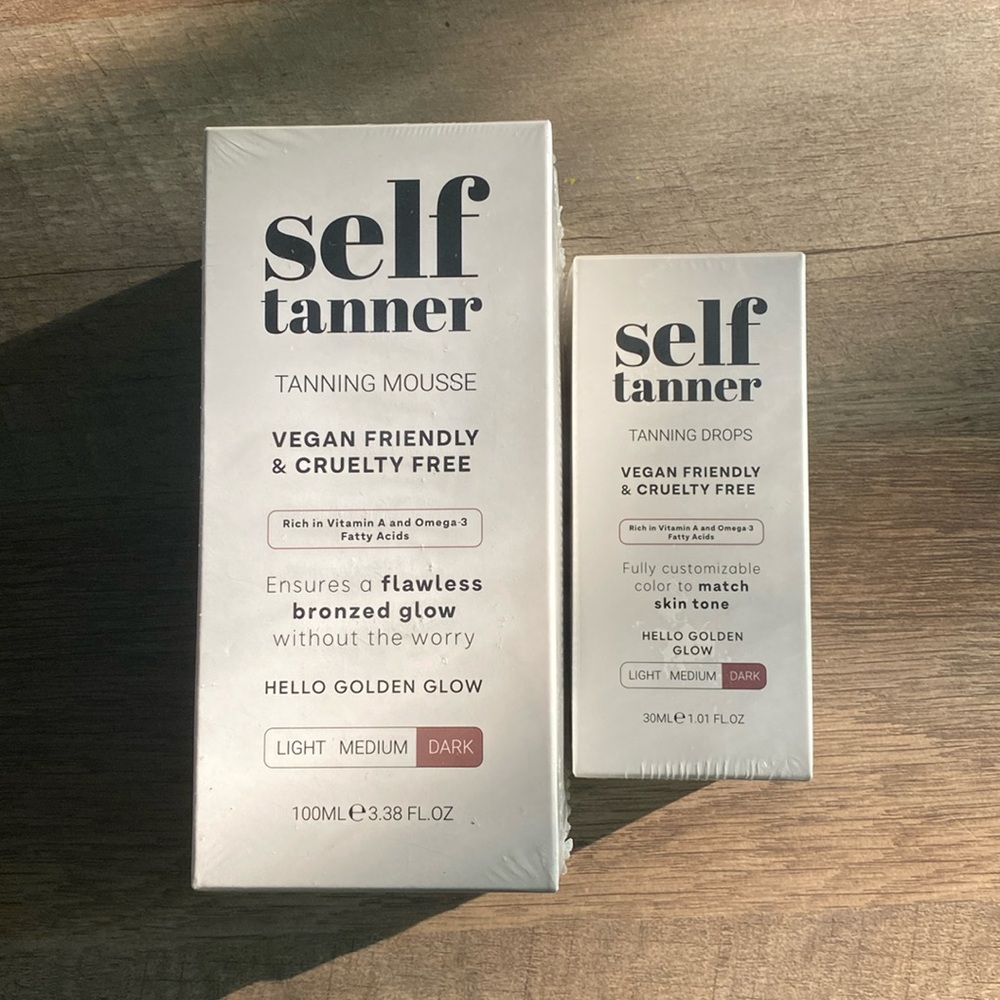 Self tanner - body tanning mousse & tanning drops